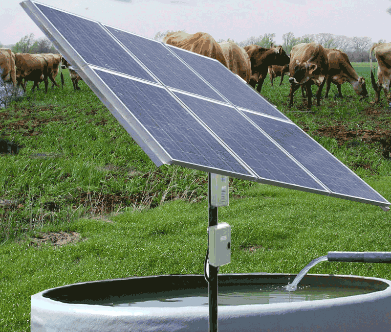Solar water pumping